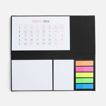 Календарь настольный Grade, черный