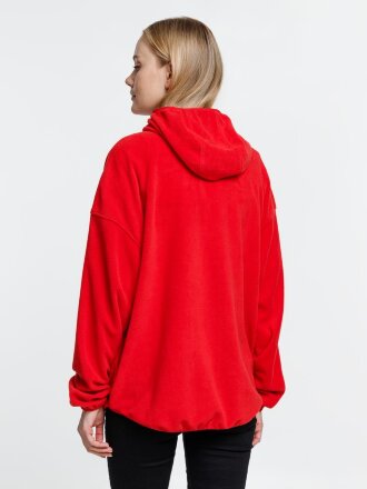 Анорак флисовый унисекс Fliska, красный Анорак флисовый унисекс Fliska, красный