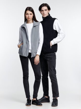 Жилет флисовый унисекс Nesse, серый Жилет флисовый унисекс Nesse, серый