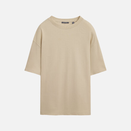 Футболка унисекс премиум AURA, 100% хлопок 200гр. бежевый, размер XS/S