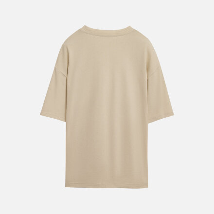 Футболка унисекс премиум AURA, 100% хлопок 200гр. бежевый, размер XS/S