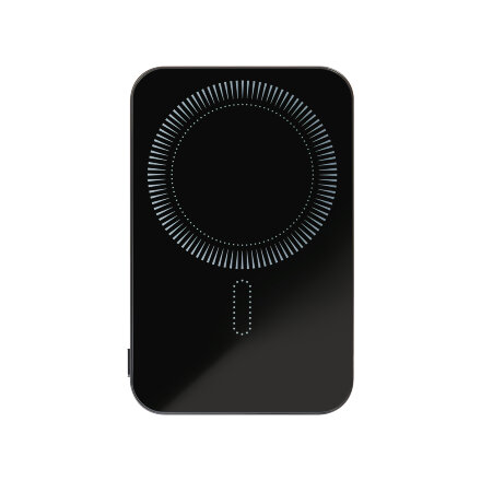 Внешний аккумулятор Artex PD 5000mAh с функцией беспроводной зарядки 15W, черный