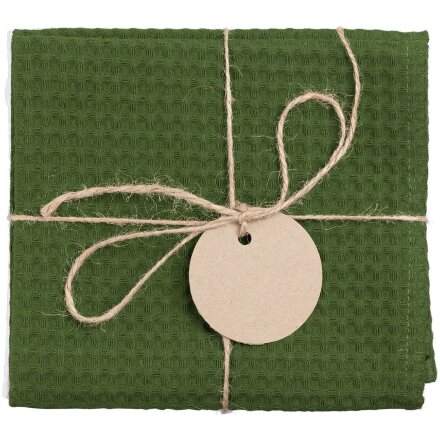 Набор кухонных полотенец Good Wipe, белый с зеленым Набор кухонных полотенец Good Wipe, белый с зеленым