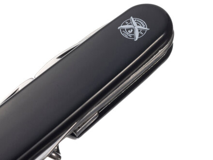 Нож перочинный Stinger, 90 мм, 11 функций, материал рукояти: АБС-пластик (черный) Нож перочинный Stinger, 90 мм, 11 функций, материал рукояти: АБС-пластик (черный)