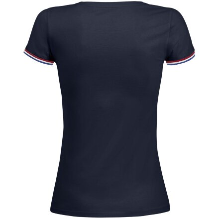 Футболка женская Rainbow Women, темно-синяя с ярко-синим Футболка женская Rainbow Women, темно-синяя с ярко-синим