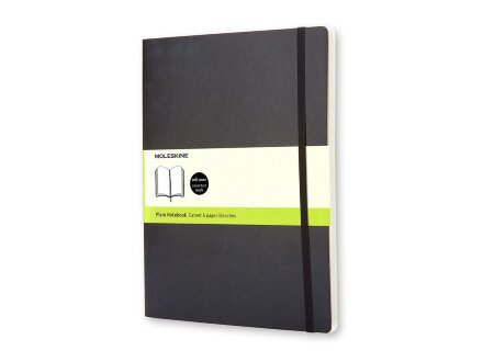 Записная книжка Moleskine Classic Soft (нелинованный), Хlarge (19х25 см), черный Записная книжка Moleskine Classic Soft (нелинованный), Хlarge (19х25 см), черный
