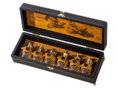 Подарочный набор Русская охота, темно-коричневый/рыжий Подарочный набор Русская охота, темно-коричневый/рыжий