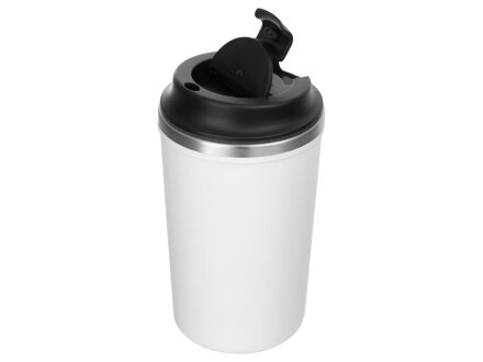 Герметичная термокружка на присоске Kick, 350 мл, белый Герметичная термокружка на присоске Kick, 350 мл, белый