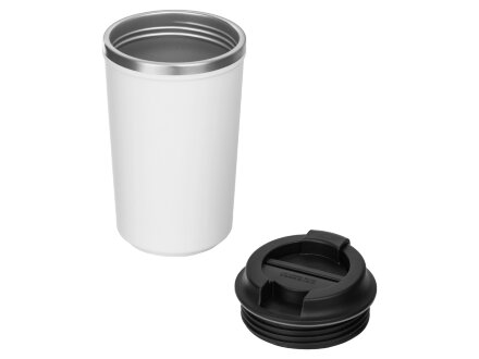 Герметичная термокружка на присоске Kick, 350 мл, белый Герметичная термокружка на присоске Kick, 350 мл, белый