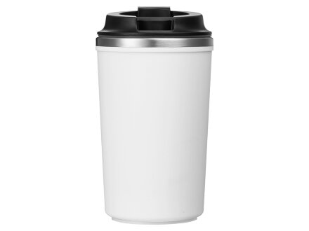 Герметичная термокружка на присоске Kick, 350 мл, белый Герметичная термокружка на присоске Kick, 350 мл, белый