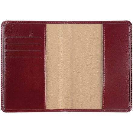Обложка для паспорта Signature, бордовая Обложка для паспорта Signature, бордовая