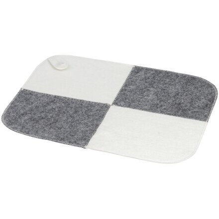 Банный набор Panam Duo, серый с белым Банный набор Panam Duo, серый с белым