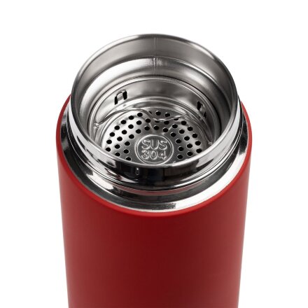 Термос с ситечком Percola, красный Термос с ситечком Percola, красный