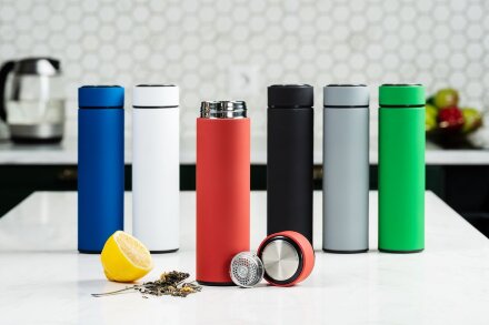 Термос с ситечком Percola, красный Термос с ситечком Percola, красный