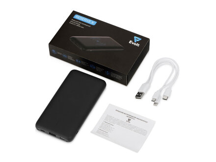 Внешний беспроводной аккумулятор с подсветкой лого Reserve X. 8000 mAh, черный Внешний беспроводной аккумулятор с подсветкой лого Reserve X. 8000 mAh, черный