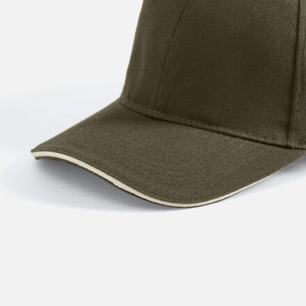 Бейсболка Buffalo, хаки с бежевым Бейсболка Buffalo, хаки с бежевым