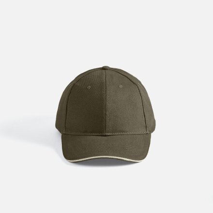 Бейсболка Buffalo, хаки с бежевым Бейсболка Buffalo, хаки с бежевым