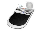 Коврик для компьютерной мыши с калькулятором и подставкой под мини-диски и визитки Коврик для компьютерной мыши с калькулятором и подставкой под мини-диски и визитки