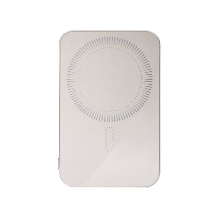 Внешний аккумулятор Artex PD 5000mAh с функцией беспроводной зарядки 15W, титановый