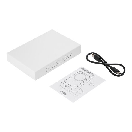 Внешний аккумулятор Artex PD 5000mAh с функцией беспроводной зарядки 15W, титановый