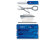 Швейцарская карточка VICTORINOX SwissCard Classic, 10 функций, полупрозрачная синяя с нанесением логотипа