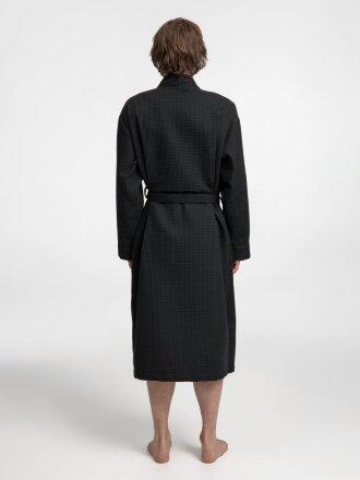 Халат вафельный Kimono, черный Халат вафельный Kimono, черный