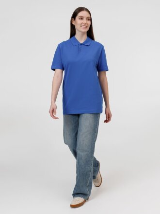 Рубашка поло унисекс Pulse, ярко-синяя (royal) Рубашка поло унисекс Pulse, ярко-синяя (royal)