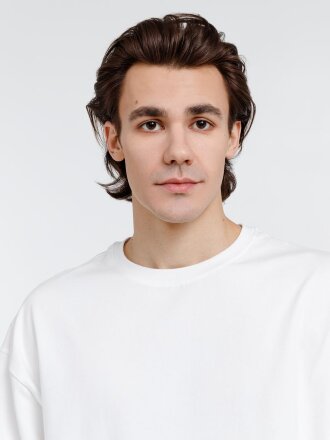 Футболка оверсайз унисекс Сity Sapiens, молочно-белая Футболка оверсайз унисекс Сity Sapiens, молочно-белая