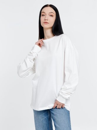 Футболка оверсайз унисекс Сity Sapiens, молочно-белая Футболка оверсайз унисекс Сity Sapiens, молочно-белая