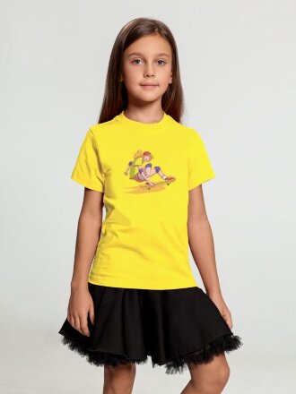 Футболка детская Skateboard, желтая Футболка детская Skateboard, желтая