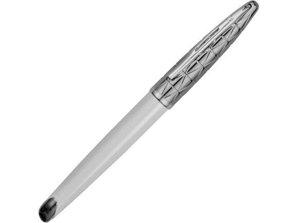 Ручка-роллер Waterman Carene, цвет: Contemporary white ST, стержень: Fblck с нанесением логотипа