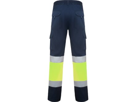 Брюки Daily stretch HV, нэйви/неоновый желтый