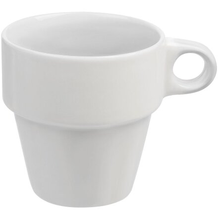 Набор из 4 кружек Inset с подставкой, белый Набор из 4 кружек Inset с подставкой, белый