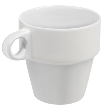 Набор из 4 кружек Inset с подставкой, белый Набор из 4 кружек Inset с подставкой, белый