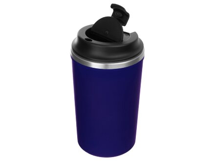 Герметичная термокружка на присоске Kick, 350 мл, темно-синий Герметичная термокружка на присоске Kick, 350 мл, темно-синий