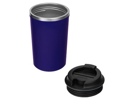 Герметичная термокружка на присоске Kick, 350 мл, темно-синий Герметичная термокружка на присоске Kick, 350 мл, темно-синий