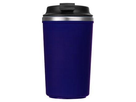 Герметичная термокружка на присоске Kick, 350 мл, темно-синий Герметичная термокружка на присоске Kick, 350 мл, темно-синий