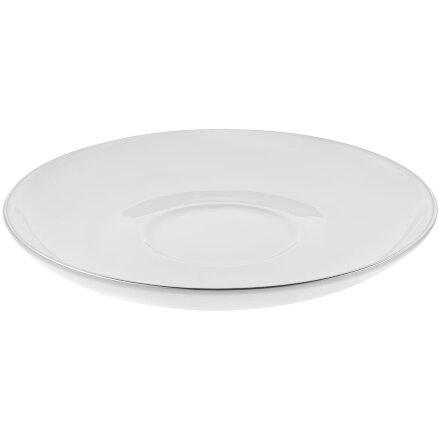 Кофейная пара Select, белая с серебристой отводкой Кофейная пара Select, белая с серебристой отводкой