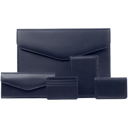 Обложка для паспорта Signature, синяя Обложка для паспорта Signature, синяя