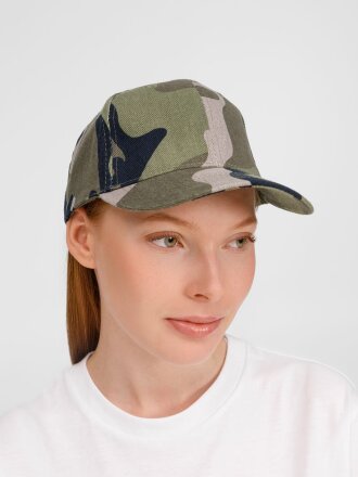 Бейсболка Buffalo, зеленый камуфляж Бейсболка Buffalo, зеленый камуфляж