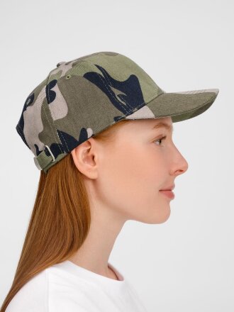 Бейсболка Buffalo, зеленый камуфляж Бейсболка Buffalo, зеленый камуфляж
