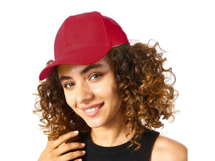 Бейсболка Detroit 6-ти панельная, красный Бейсболка Detroit 6-ти панельная, красный