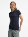 Рубашка поло женская Brandy Women, темно-синяя с белым
