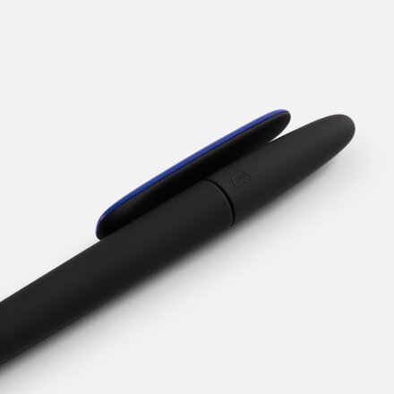 Ручка шариковая Prodir DS5 TRR-P Soft Touch, черная с синим
