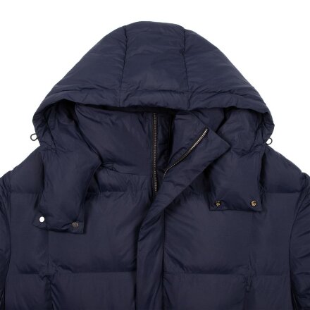 Пуховик унисекс Kapsula, темно-синий Пуховик унисекс Kapsula, темно-синий