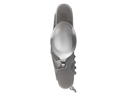 Нож перочинный Stinger, 109 мм, 8 функций, материал рукояти: нержавеющая сталь (серебристый)