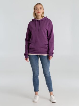 Толстовка с капюшоном унисекс Hoodie, фиолетовый меланж Толстовка с капюшоном унисекс Hoodie, фиолетовый меланж