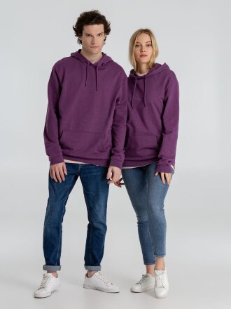 Толстовка с капюшоном унисекс Hoodie, фиолетовый меланж Толстовка с капюшоном унисекс Hoodie, фиолетовый меланж
