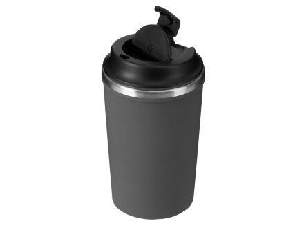 Герметичная термокружка на присоске Kick, 350 мл, серый Герметичная термокружка на присоске Kick, 350 мл, серый