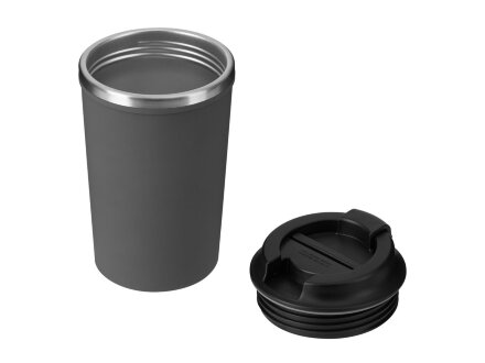 Герметичная термокружка на присоске Kick, 350 мл, серый Герметичная термокружка на присоске Kick, 350 мл, серый